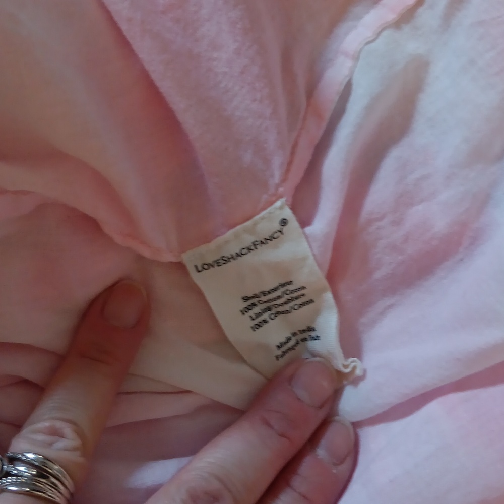 LoveShackFancy Pink Dress Size Large - Picture 13 of 14